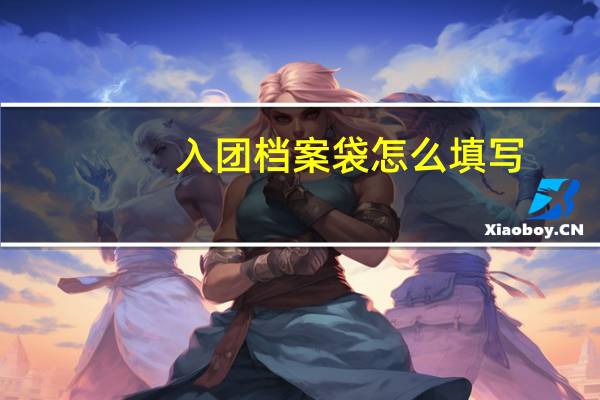 入团档案袋怎么填写