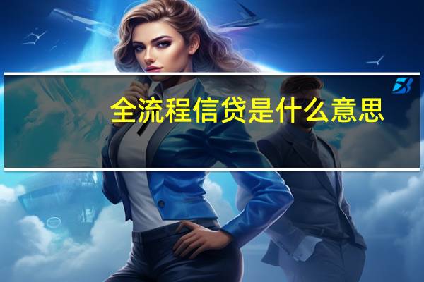 全流程信贷是什么意思