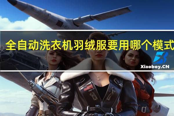 全自动洗衣机羽绒服要用哪个模式洗涤