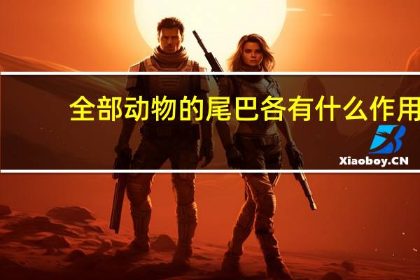 全部动物的尾巴各有什么作用