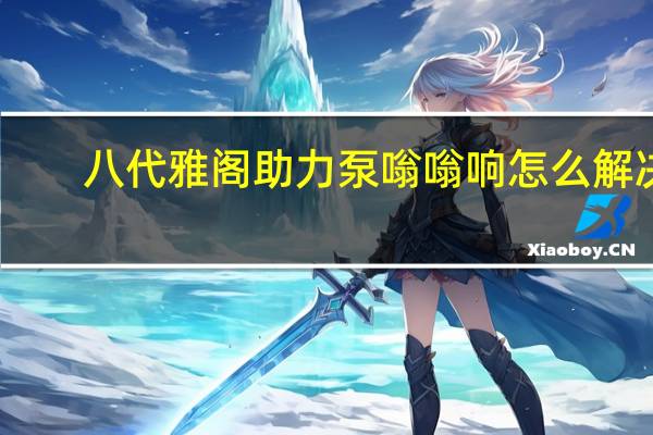 八代雅阁助力泵嗡嗡响怎么解决