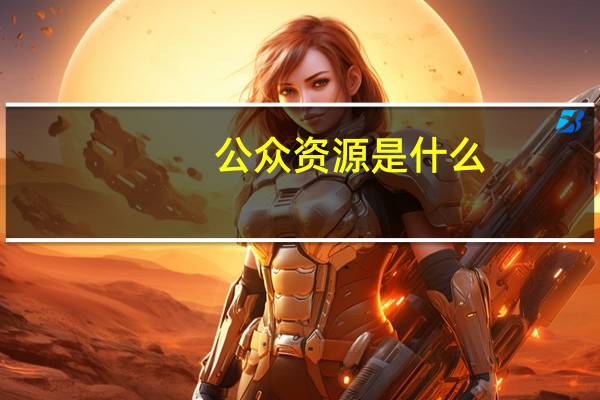 公众资源是什么
