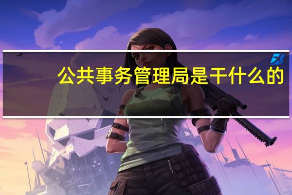 公共事务管理局是干什么的