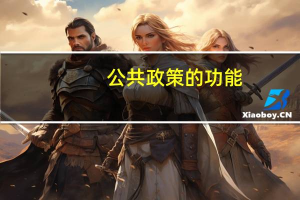公共政策的功能