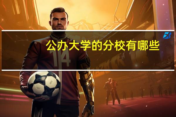 公办大学的分校有哪些