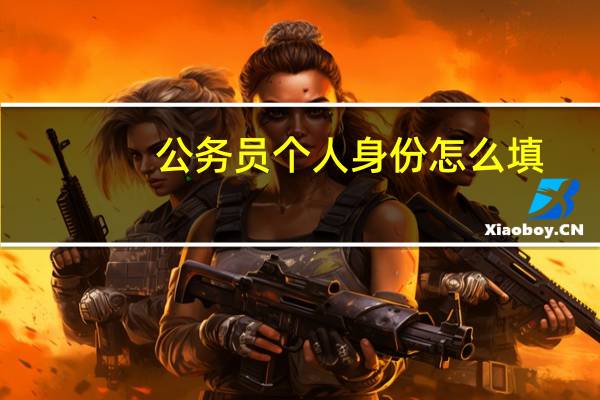 公务员个人身份怎么填