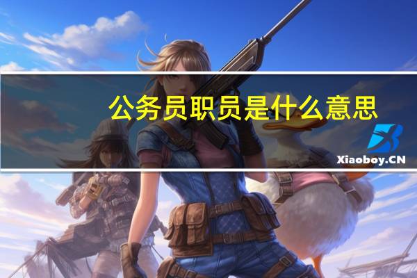 公务员职员是什么意思