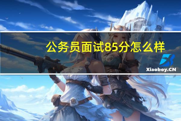 公务员面试85分怎么样