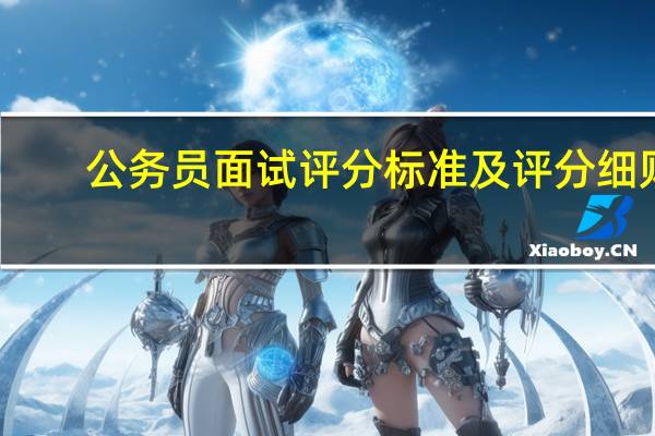 公务员面试评分标准及评分细则