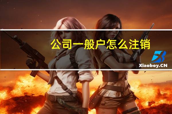公司一般户怎么注销