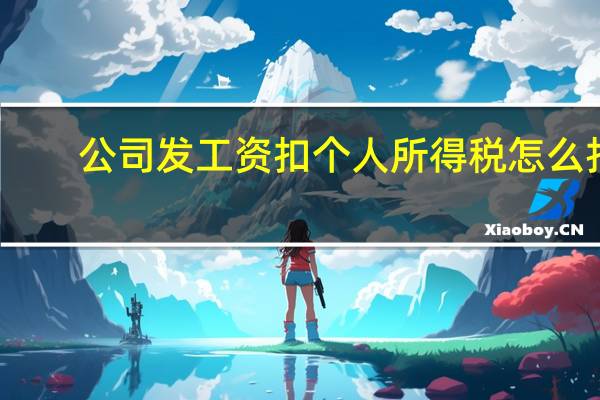 公司发工资扣个人所得税怎么扣