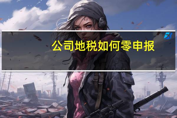 公司地税如何零申报