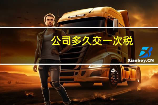 公司多久交一次税