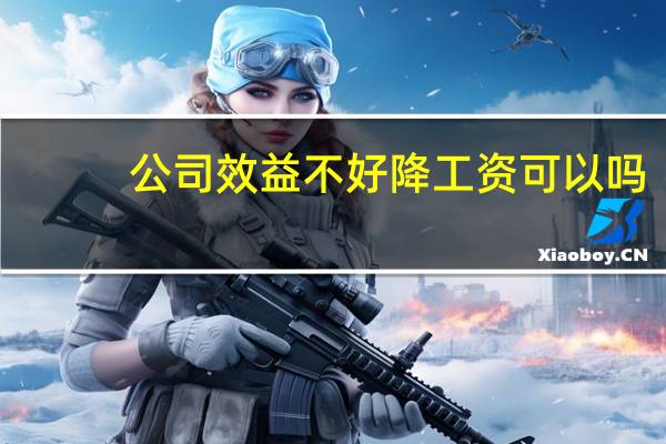 公司效益不好降工资可以吗