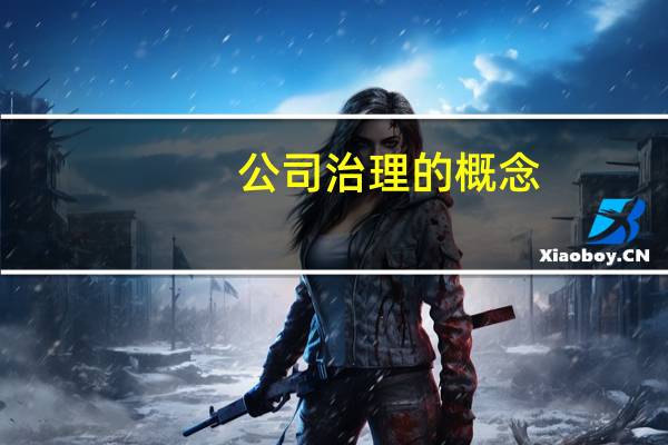 公司治理的概念