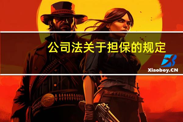 公司法关于担保的规定