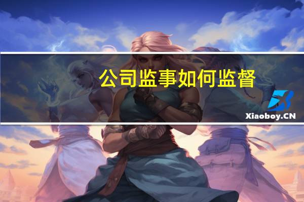 公司监事如何监督