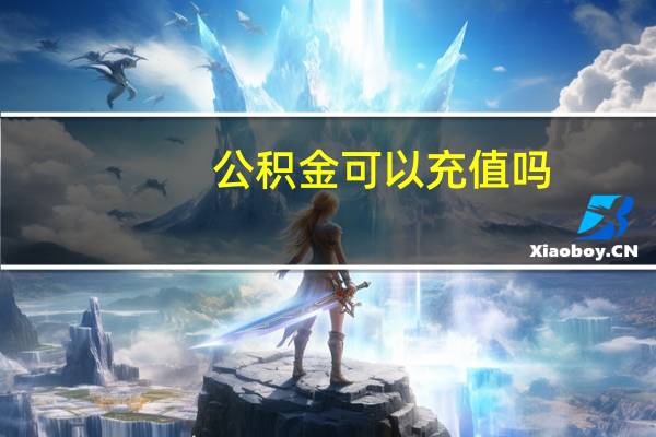公积金可以充值吗