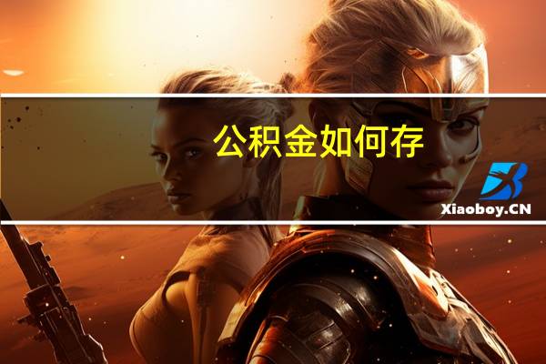 公积金如何存