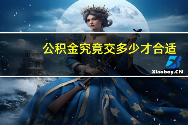 公积金究竟交多少才合适