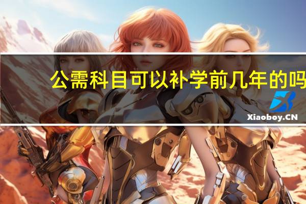 公需科目可以补学前几年的吗