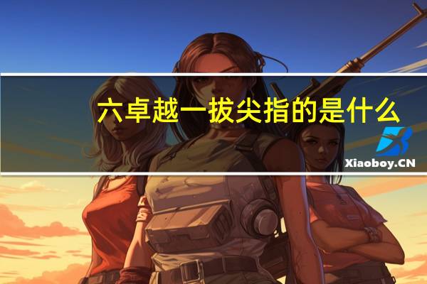 六卓越一拔尖指的是什么