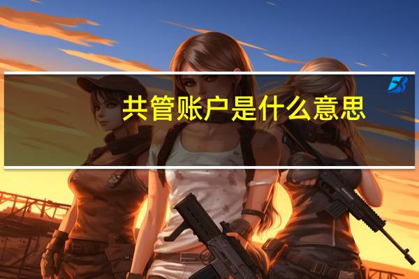 共管账户是什么意思
