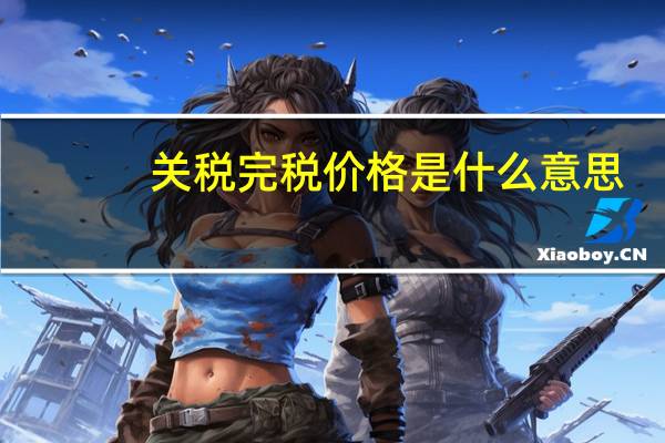 关税完税价格是什么意思