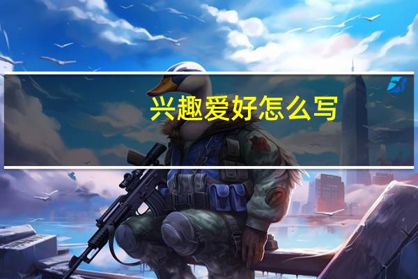 兴趣爱好怎么写