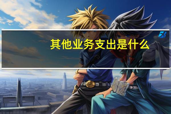 其他业务支出是什么