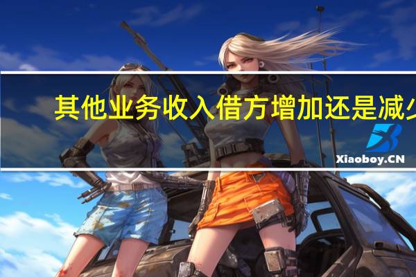 其他业务收入借方增加还是减少