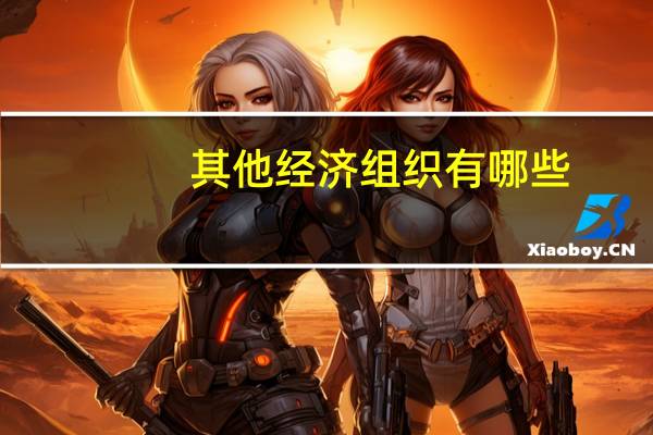 其他经济组织有哪些
