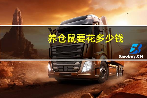 养仓鼠要花多少钱