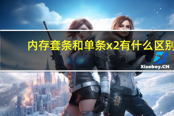 内存套条和单条x2有什么区别