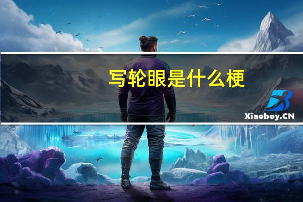 写轮眼是什么梗