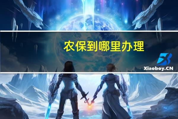 农保到哪里办理