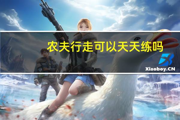 农夫行走可以天天练吗