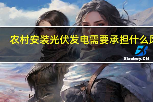 农村安装光伏发电需要承担什么风险