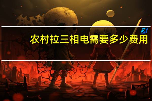 农村拉三相电需要多少费用