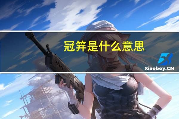 冠笄是什么意思