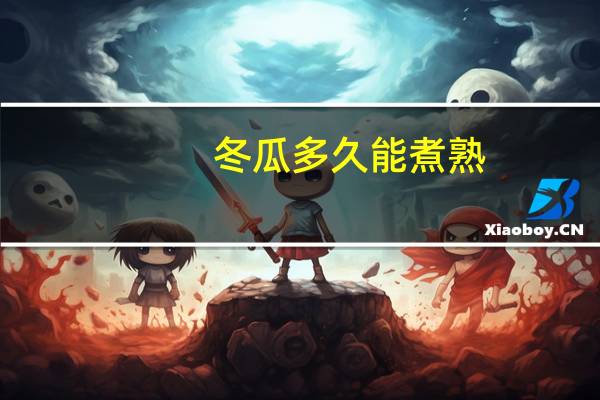 冬瓜多久能煮熟