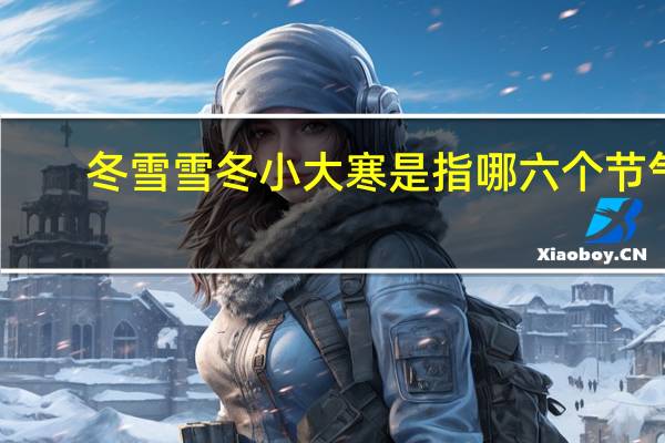 冬雪雪冬小大寒是指哪六个节气