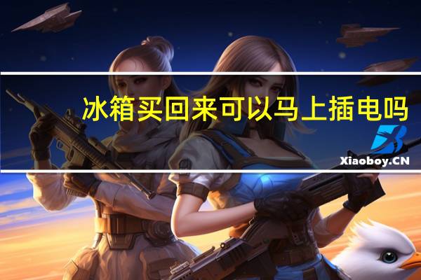 冰箱买回来可以马上插电吗