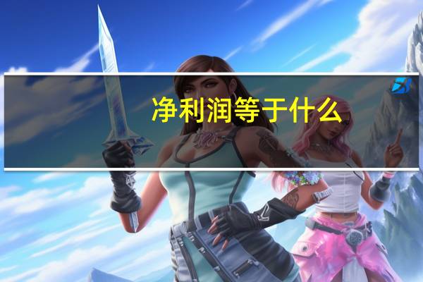 净利润等于什么