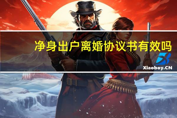 净身出户离婚协议书有效吗