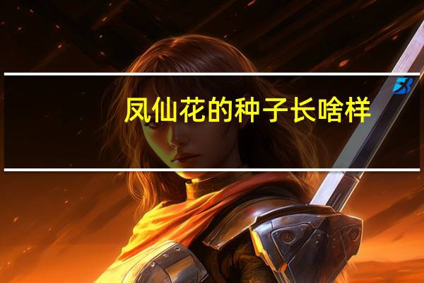 凤仙花的种子长啥样