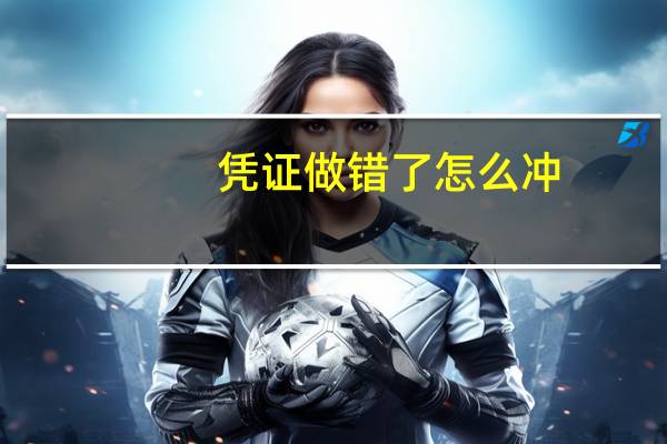 凭证做错了怎么冲