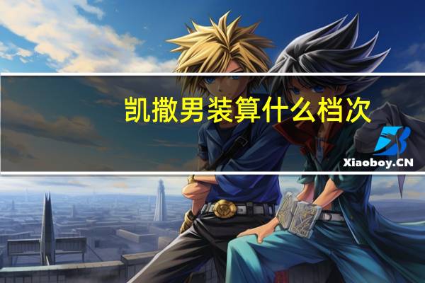凯撒男装算什么档次
