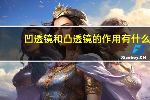 凹透镜和凸透镜的作用有什么