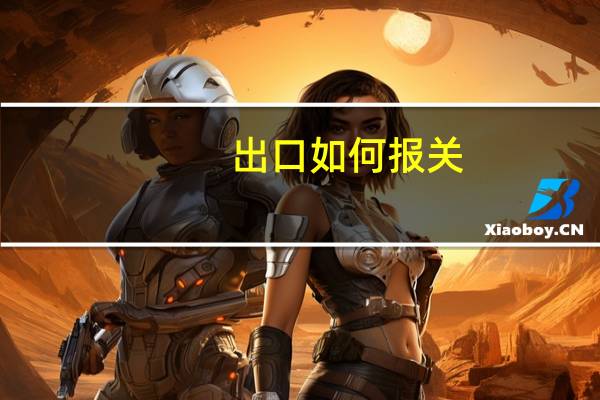 出口 如何报关